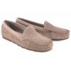 POTOCKI 26-09301 AŻUROWE MOKASYNY DAMSKIE PÓŁBUTY ZAMSZOWE khaki