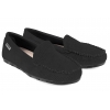 POTOCKI 26-09301 AŻUROWE MOKASYNY DAMSKIE PÓŁBUTY ZAMSZOWE czarne