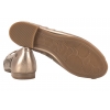 MACIEJKA P7540-25 BALERINKI AŻUROWE DAMSKIE PÓŁBUTY BALERINY SKÓRZANE złote