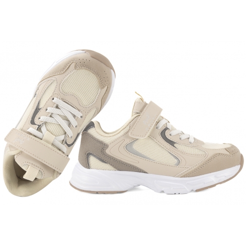 EMEL E4232L-1 BUTY SPORTOWE DZIEWCZĘCE SNEAKERSY PÓŁBUTY PU RZEPY