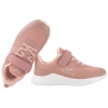 EMEL E4229M-1 BUTY SPORTOWE DZIEWCZĘCE SNEAKERSY PÓŁBUTY PU RZEP łososiowe