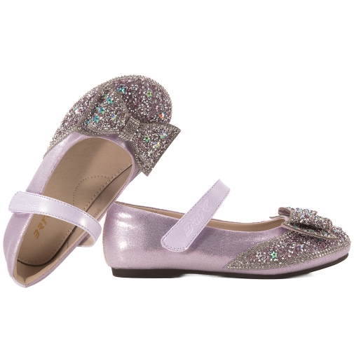 BARTEK 8301916 BALERINKI DZIEWCZĘCE PÓŁBUTY Z KRYSZTAŁKAMI