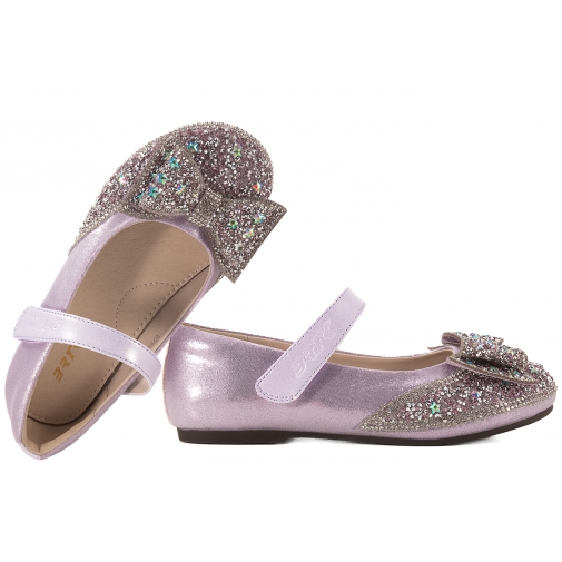 BARTEK 8301916 BALERINKI DZIEWCZĘCE PÓŁBUTY Z KRYSZTAŁKAMI