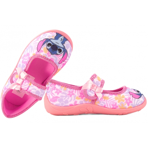 BARTEK 8785345 BALERINKI DOMOWE TEKSTYLNE DZIEWCZĘCE KAPCIE PAPCIE STITCH