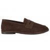 RAVINI 060 10050 MOKASYNY ZAMSZOWE PÓŁBUTY SKÓRZANE LORDSY ciemny brąz