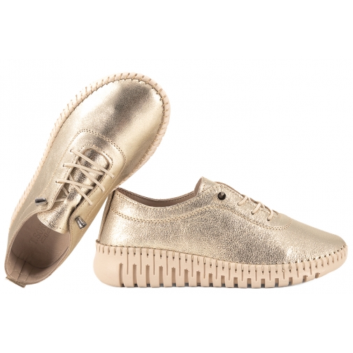 T.SOKOLSKI OG 4000 PÓŁBUTY SKÓRZANE DAMSKIE PU złote