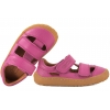 FRODDO G3150291-7 BAREFOOT SANDAŁY DZIECIĘCE PÓŁBUTY WYCIĘTE SKÓRZANE fuksja