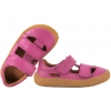 FRODDO G3150291-7 BAREFOOT SANDAŁY DZIECIĘCE PÓŁBUTY WYCIĘTE SKÓRZANE fuksja