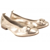 MACIEJKA P6802-25 BALERINKI DAMSKIE PÓŁBUTY BALERINY SKÓRZANE złote