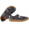 FRODDO G3150291 BAREFOOT SANDAŁY DZIECIĘCE PÓŁBUTY WYCIĘTE SKÓRZANE granatowe