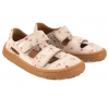 FRODDO G3150291-12 BAREFOOT SANDAŁY DZIEWCZĘCE PÓŁBUTY WYCIĘTE SKÓRZANE