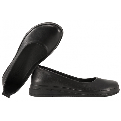 RAVINI 91182 BAREFOOT BALERINY SKÓRZANE DAMSKIE czarne