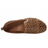 LaAzaria 1174 PÓŁBUTY AŻUROWE MOKASYNY DAMSKIE SKÓRZANE jasny brąz