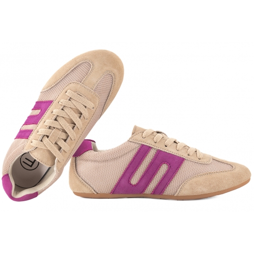 FILIPPO DP7595 PÓŁBUTY DAMSKIE SPORTOWE SNEAKERSY SKÓRZANE ZAMSZOWE beżowe