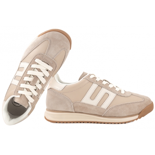 FILIPPO DP7686 SKÓRZANE PÓŁBUTY DAMSKIE SPORTOWE SNEAKERSY beżowe