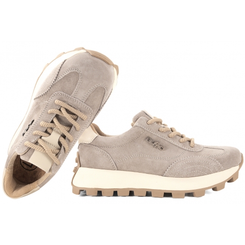 FILIPPO DP7498 PÓŁBUTY DAMSKIE ZAMSZOWE SNEAKERSY NA PLATFORMIE SKÓRA