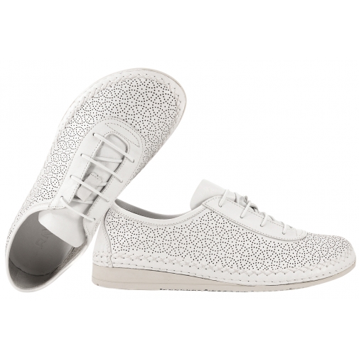 RAVINI 911853ZN BAREFOOT AŻUROWE PÓŁBUTY SKÓRZANE DAMSKIE CASUAL białe