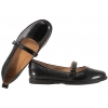 FILIPPO DP7742 BALERINY SKÓRZANE DAMSKIE PÓŁBUTY LAKIERKI czarne