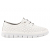 FILIPPO DP7671 AŻUROWE SKÓRZANE PÓŁBUTY SPORTOWE DAMSKIE białe