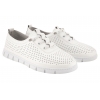 FILIPPO DP7671 AŻUROWE SKÓRZANE PÓŁBUTY SPORTOWE DAMSKIE białe