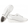 FILIPPO DP7589 SKÓRZANE PÓŁBUTY DAMSKIE SNEAKERSY NA KOTURNIE białe