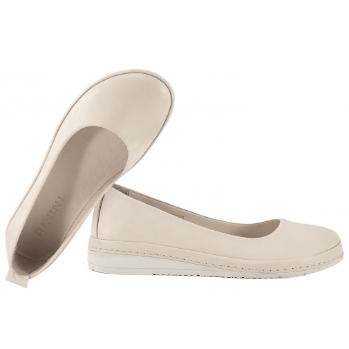 RAVINI 91182 BAREFOOT BALERINY SKÓRZANE DAMSKIE beż