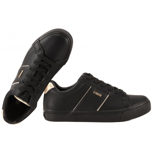 BIG STAR TT274290 AŻUROWE BUTY SPORTOWE SNEAKERSY DAMSKIE czarne
