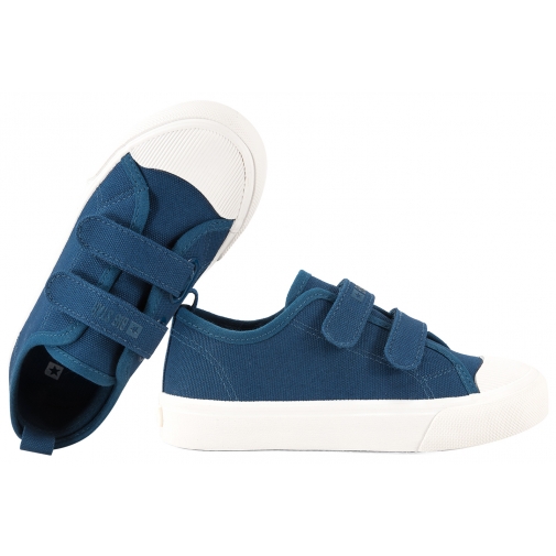 BIG STAR TT374159 TRAMPKI DZIECIĘCE TENISÓWKI TEKSTYLNE PÓŁTRAMPKI RZEPY granatowe