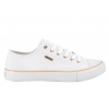 BIG STAR TT274772 TRAMPKI PÓŁTRAMPKI DAMSKIE TENISÓWKI TEKSTYLNE białe
