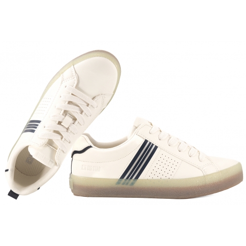 BIG STAR TT274306 BUTY SPORTOWE SNEAKERSY DAMSKIE  EKO białe