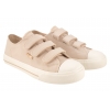 BIG STAR TT374174 TRAMPKI DZIEWCZĘCE TENISÓWKI TEKSTYLNE RZEPY beżowe