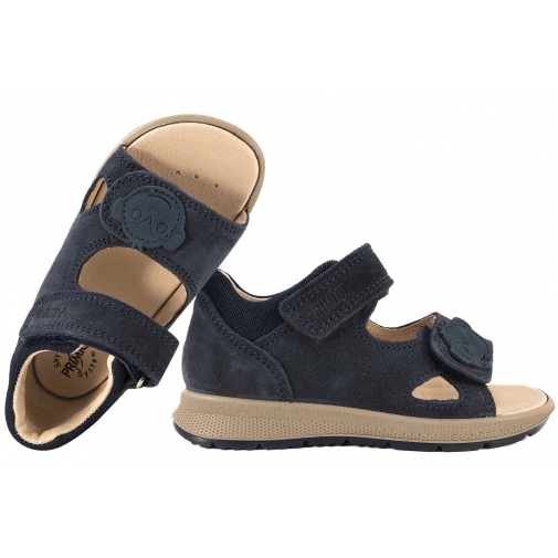 PRIMIGI 1365500 SANDAŁKI SKÓRZANE DZIECIĘCE SANDAŁY ZAMSZOWE PU granatowe