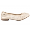 MACIEJKA P6800-26/00-0 BALERINKI DAMSKIE PÓŁBUTY BALERINY SKÓRZANE pozłacane