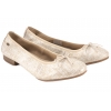 MACIEJKA P6800-26/00-0 BALERINKI DAMSKIE PÓŁBUTY BALERINY SKÓRZANE pozłacane