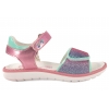 PRIMIGI 1385199 SANDAŁKI DZIEWCZĘCE SANDAŁY NA RZEPY Z BROKATEM tęczowe