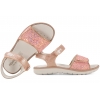 PRIMIGI 1385155 SANDAŁKI DZIEWCZĘCE SANDAŁY NA RZEPY Z BROKATEM łososiowy róż