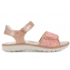 PRIMIGI 1385155 SANDAŁKI DZIEWCZĘCE SANDAŁY NA RZEPY Z BROKATEM łososiowy róż