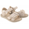 PRIMIGI 1385200 SKÓRZEANE SANDAŁKI DZIEWCZĘCE SANDAŁY NA RZEPY beżowe