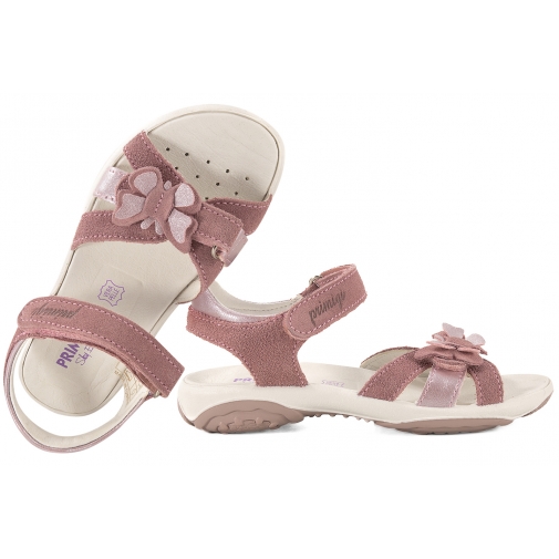 PRIMIGI 1383700 SANDAŁKI DZIEWCZĘCE SANDAŁY SKÓRZANE NA RZEPY