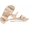 PRIMIGI 1389022 SKÓRZANE SANDAŁKI DZIEWCZĘCE SANDAŁY NA RZEPY beżowe