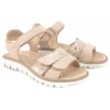 PRIMIGI 1389022 SKÓRZANE SANDAŁKI DZIEWCZĘCE SANDAŁY NA RZEPY beżowe