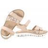 PRIMIGI 1389022 SKÓRZANE SANDAŁKI DZIEWCZĘCE SANDAŁY NA RZEPY beżowe