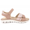 PRIMIGI 1389044 SKÓRZANE SANDAŁKI DZIEWCZĘCE SANDAŁY NA RZEPY różowe