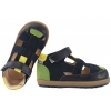 BARTEK 8600587 SKÓRZANE SANDAŁKI CHŁOPIĘCE ZABUDOWANE PÓŁBUTY WYCINANE