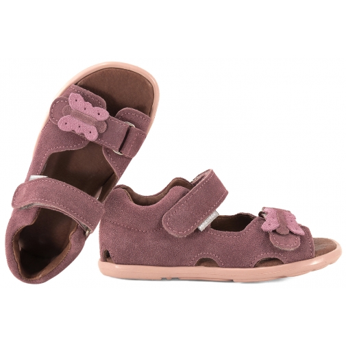 MAZUREK 1363 BAREFOOT SANDAŁY DZIEWCZĘCE SKÓRZANE