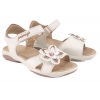 PRIMIGI 1383655 SANDAŁKI DZIEWCZĘCE SANDAŁY SKÓRZANE NA RZEPY białe