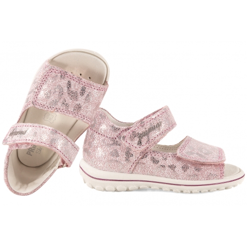 PRIMIGI 1363944 SKÓRZANE SANDAŁKI DZIEWCZĘCE SANDAŁY  PU różowe