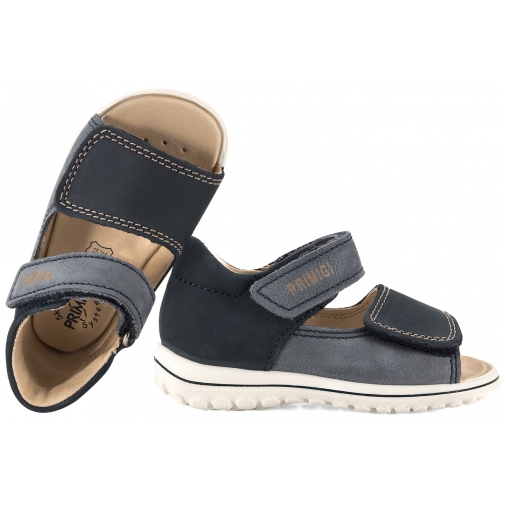 PRIMIGI 1363922 SKÓRZANE SANDAŁKI CHŁOPIĘCE SANDAŁY PU granatowe