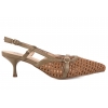MACIEJKA K7446-29 AŻUROWE SKÓRZANE SANDAŁY DAMSKIE SZPILKI CZÓŁENKA NA LATO