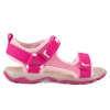 MILAMI 520-2 SANDAŁKI DZIEWCZĘCE SANDAŁY TEKSTYLNE NA RZEPY różowe
